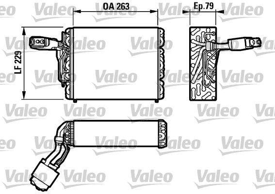 Évaporateur climatisation VALEO 817110