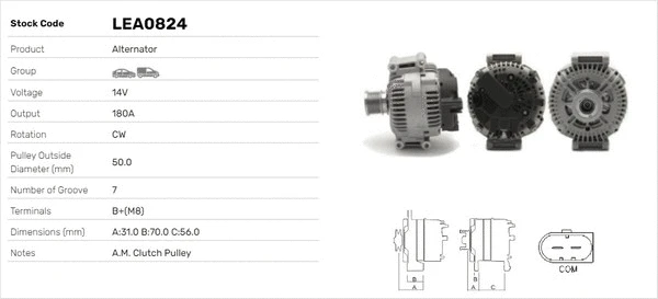 Alternateur LUSA LEA0824