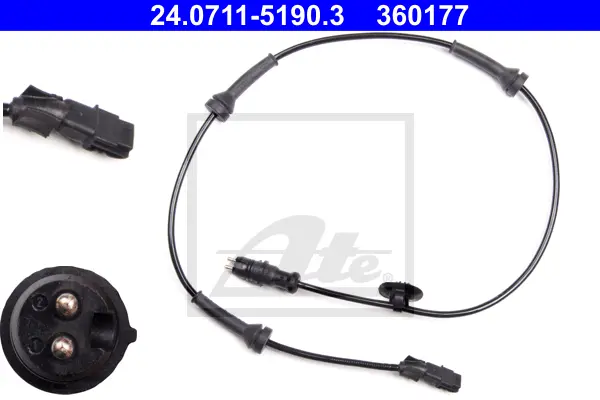 Capteur, vitesse de roue ATE-APAC 24.0711-5190.3