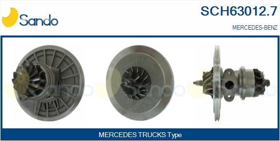 Groupe carter, turbocompresseur SANDO SCH63012.7