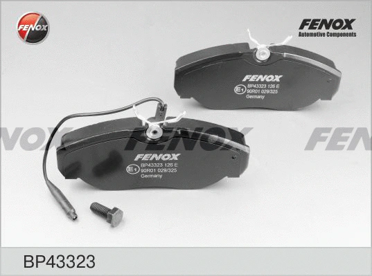 Kit de plaquettes de frein, frein à disque FENOX BP43323
