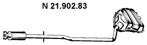 Silencieux arrière EBERSPÄCHER 21.902.83