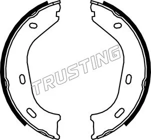 Jeu de mâchoires de frein, frein de stationnement TRUSTING 052.116