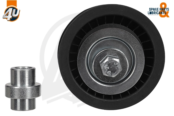 Poulie renvoi/transmission, courroie trapézoïdale à nervures 4U Autoparts 14884PU