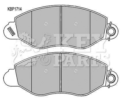 Kit de plaquettes de frein, frein à disque KEY PARTS KBP1714