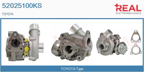 Turbocompresseur, suralimentation REAL 52025100KS