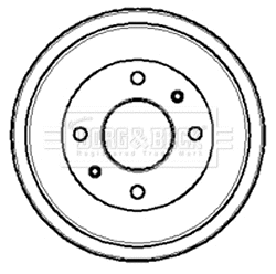 Tambour de frein BORG & BECK BBR7028