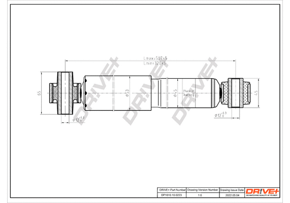 Amortisseur Dr!ve+ DP1610.10.0223