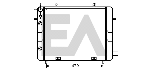 Radiateur, refroidissement du moteur EACLIMA 31R54052
