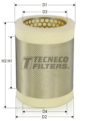 Filtre à air TECNECO FILTERS AR884S