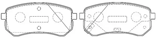 Kit de plaquettes de frein, frein à disque FIT FP0004