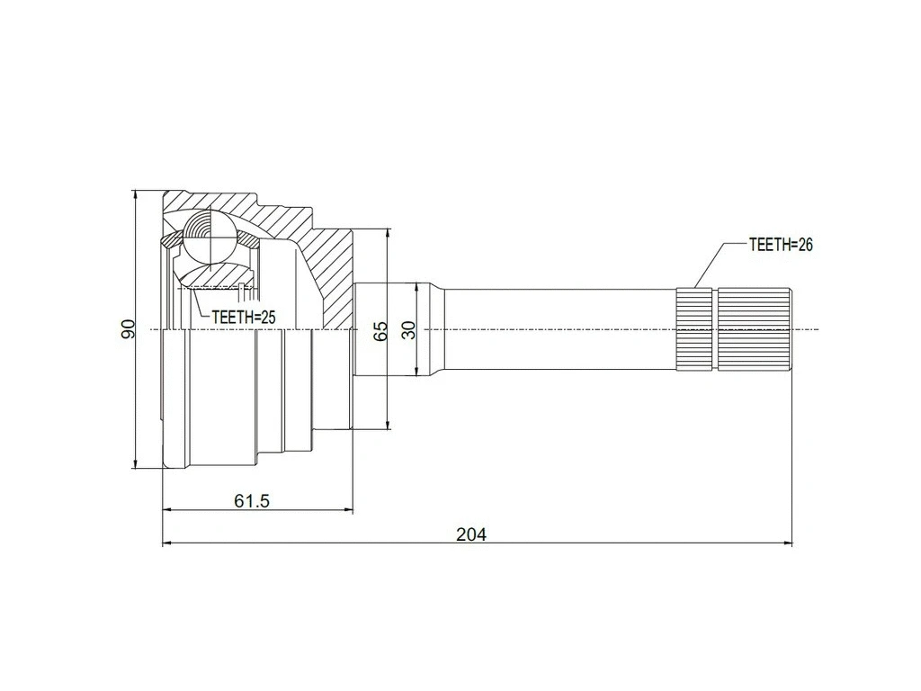 Jeu de joints, arbre de transmission A.Z. Meisterteile AZMT-43-030-1067