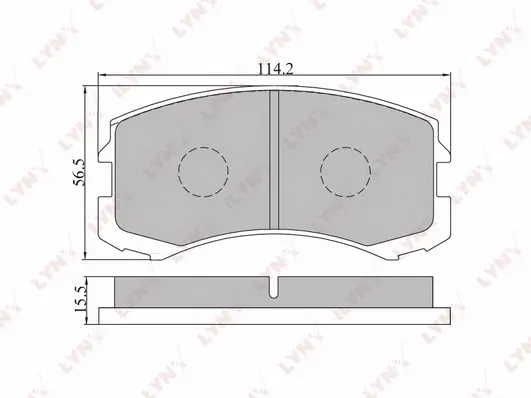 Kit de plaquettes de frein, frein à disque LYNXAUTO BD-5503