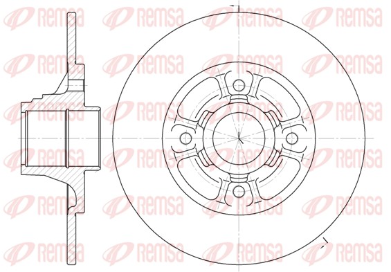 Disque de frein REMSA 6073.00