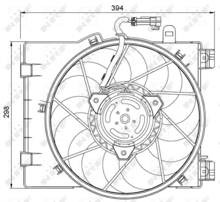 Ventilateur, refroidissement du moteur NRF 47063