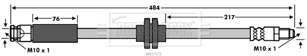 Flexible de frein BORG & BECK BBH7575