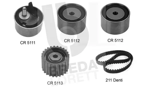 Kit de courroie crantée BREDA LORETT KCD0185