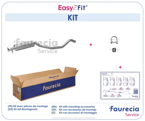 Silencieux central Faurecia FS40244