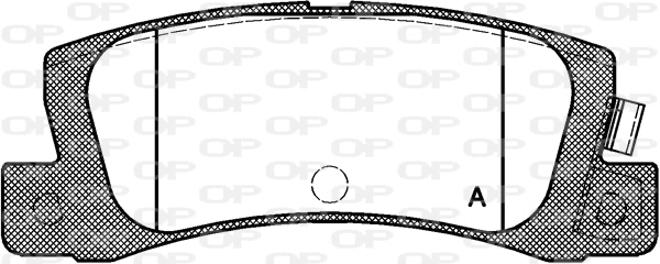 Kit de plaquettes de frein, frein à disque OPEN PARTS BPA0214.02