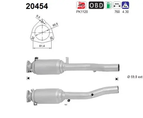 Catalyseur AS 20454