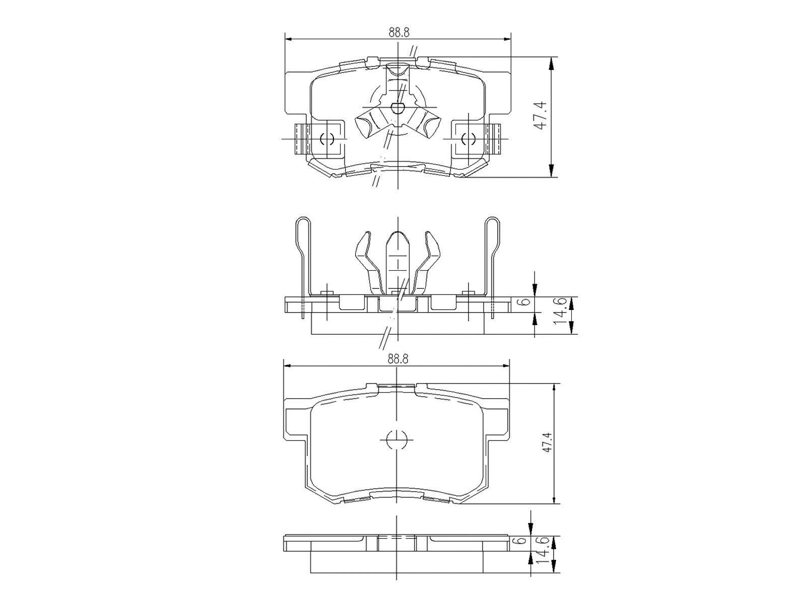 Kit de plaquettes de frein, frein à disque A.Z. Meisterteile AZMT-44-022-1331