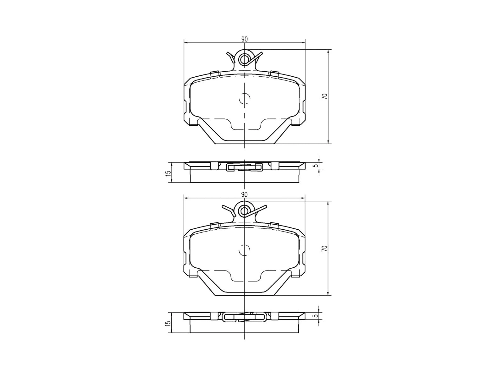 Kit de plaquettes de frein, frein à disque A.Z. Meisterteile AZMT-44-022-1040