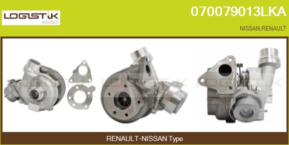 Turbocompresseur, suralimentation LGK 070079013LKA