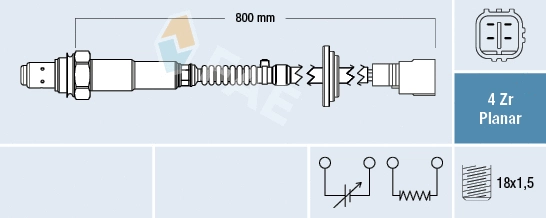 Sonde lambda FAE 77709