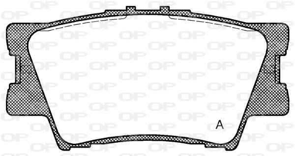 Kit de plaquettes de frein, frein à disque OPEN PARTS BPA1231.00