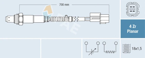 Sonde lambda FAE 77689