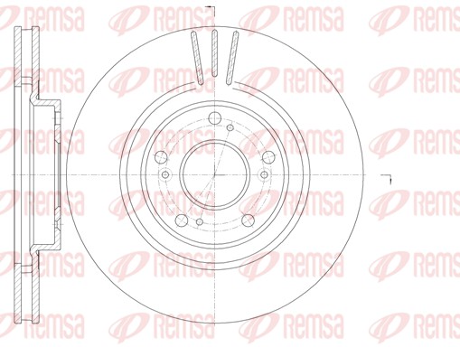 Disque de frein REMSA 6763.10