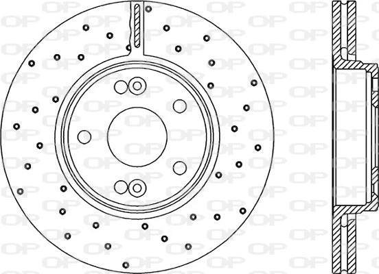 Disque de frein OPEN PARTS BDRS1958.25