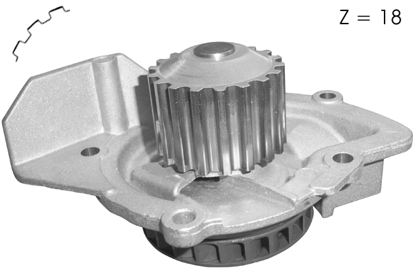 Pompe à eau, refroidissement du moteur TECDRIVE TPAE0036