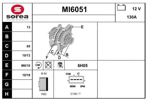 Alternateur SERA MI6051