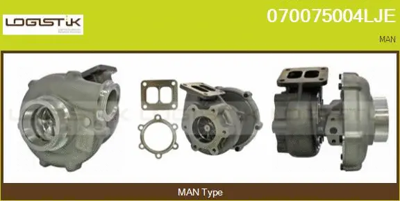 Turbocompresseur, suralimentation LGK 070075004LJE