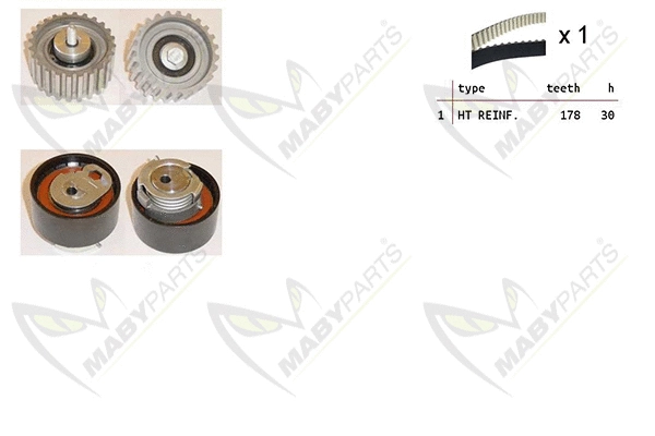 Kit de courroie crantée MABYPARTS OBK010047