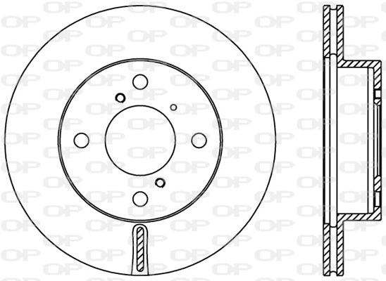 Disque de frein OPEN PARTS BDA2408.20