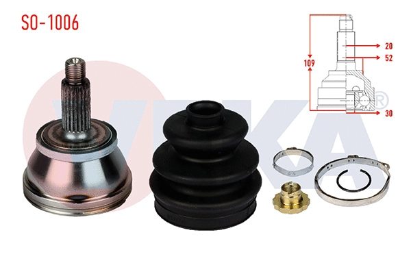 Jeu de joints, arbre de transmission VEKA SO-1006