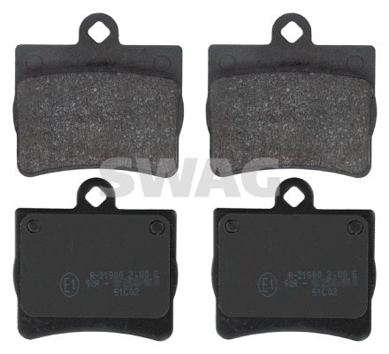 Kit de plaquettes de frein, frein à disque SWAG 10 91 6152