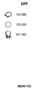 Filtre à particules / à suie, échappement FA1 MD001755