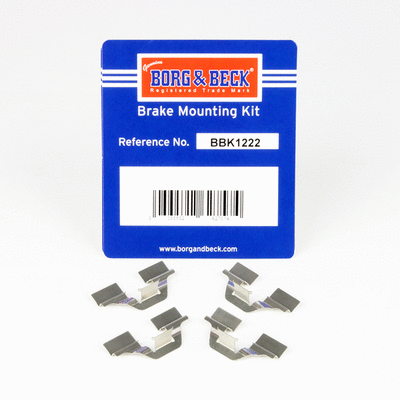 Kit d'accessoires, plaquette de frein à disque BORG & BECK BBK1222