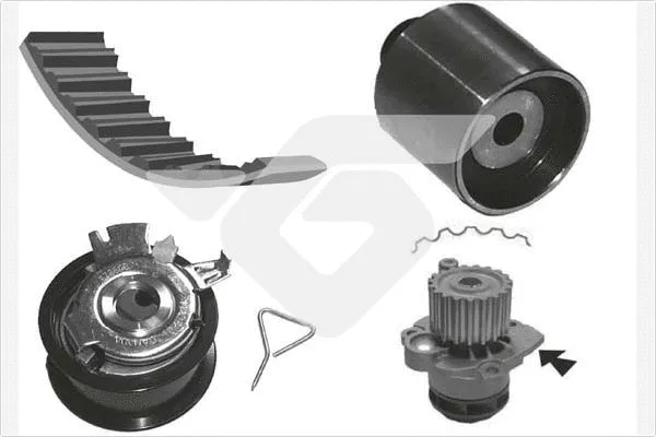 Pompe à eau + kit de courroie crantée HUTCHINSON KH 194WP57