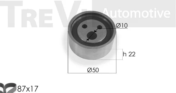 Kit de courroie crantée TREVI AUTOMOTIVE KD1078