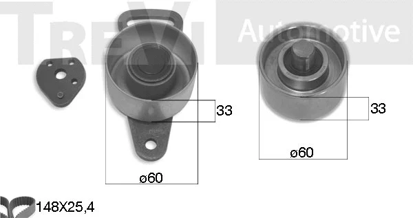 Kit de courroie crantée TREVI AUTOMOTIVE KD1012