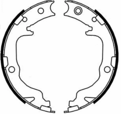 Jeu de mâchoires de frein E.T.F. 09-0731