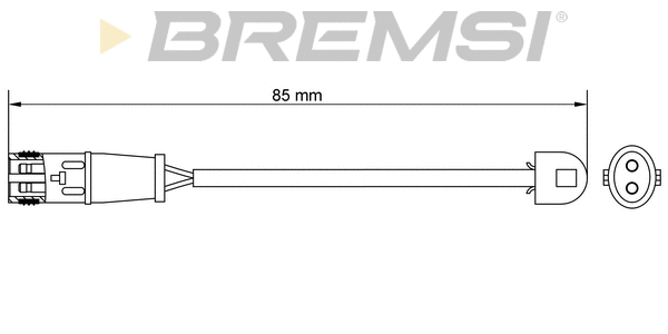 Contact d'avertissement, usure des plaquettes de frein BREMSI WI0653