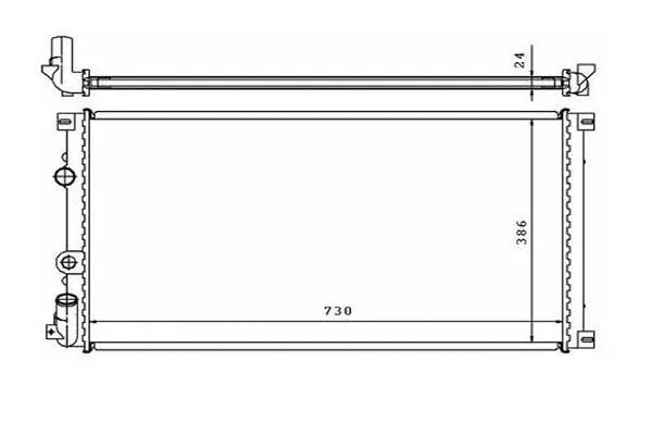 Radiateur, refroidissement du moteur ORDONEZ 2060306