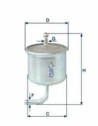 Filtre à carburant UNIFLUX FILTERS XB56