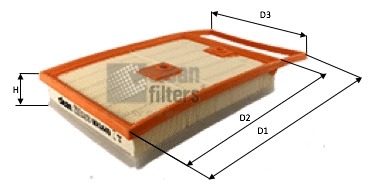 Filtre à air CLEAN FILTERS MA3449