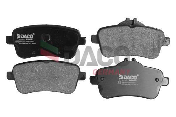 Kit de plaquettes de frein, frein à disque DACO Germany 322302